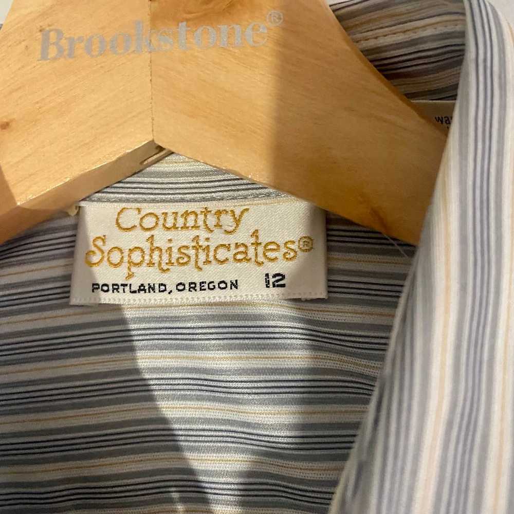 Vintage Country Sophisticates Women's Striped But… - image 3