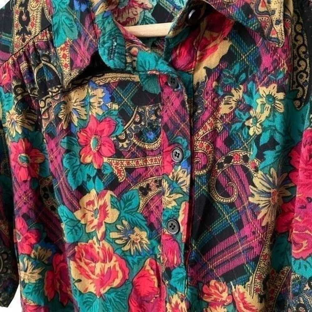 Vintage Alfred Dunner Printed Top Made in USA in … - image 3