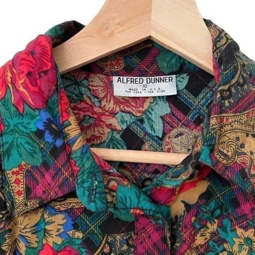 Vintage Alfred Dunner Printed Top Made in USA in … - image 7