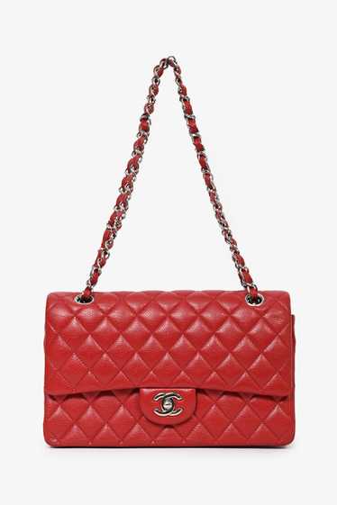 Pre-loved Chanel™ 2011 Red Caviar Leather Medium … - image 1