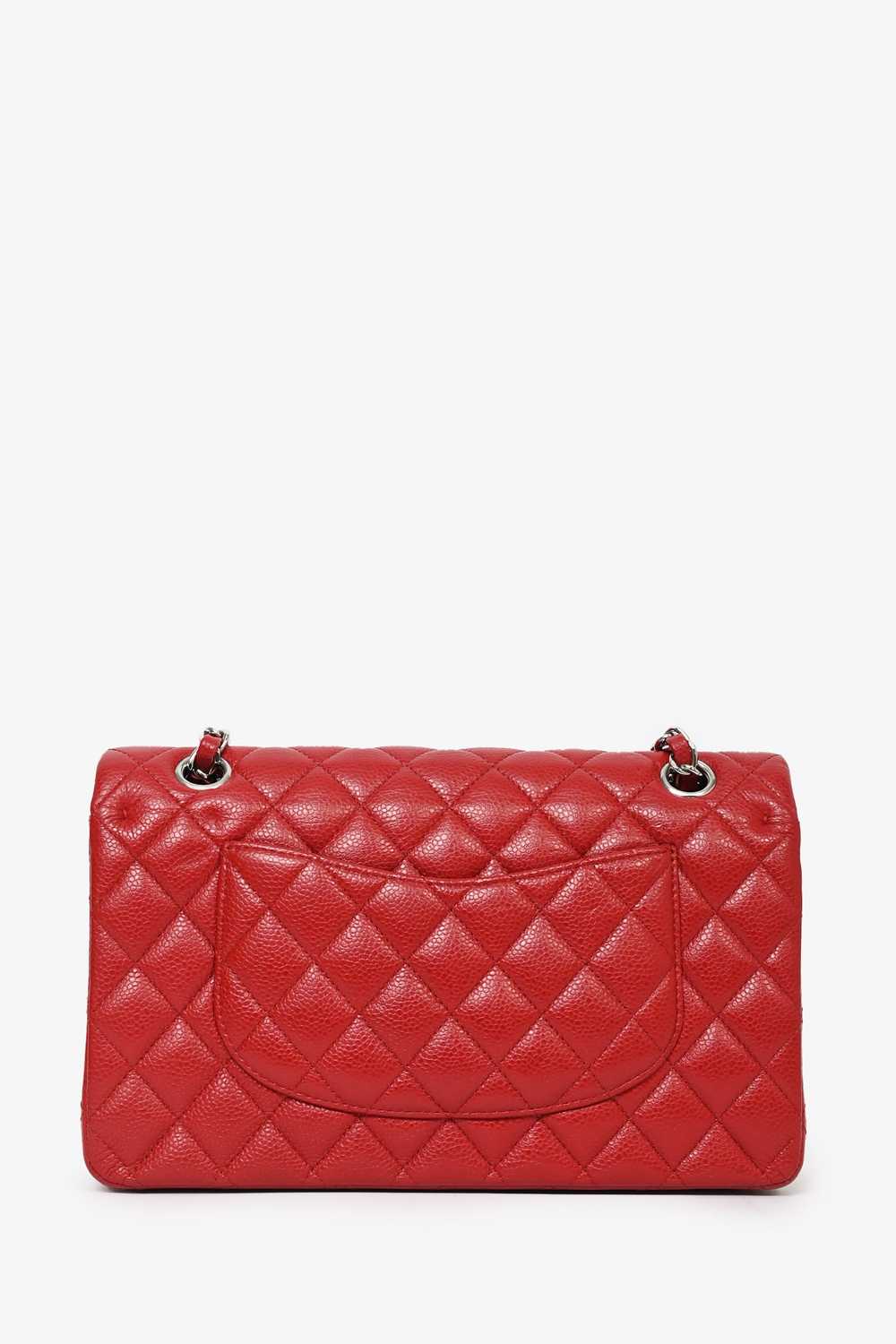 Pre-loved Chanel™ 2011 Red Caviar Leather Medium … - image 4