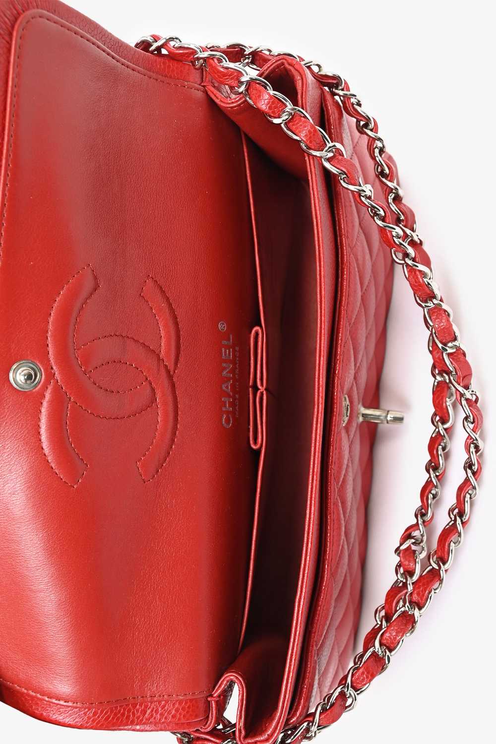 Pre-loved Chanel™ 2011 Red Caviar Leather Medium … - image 8