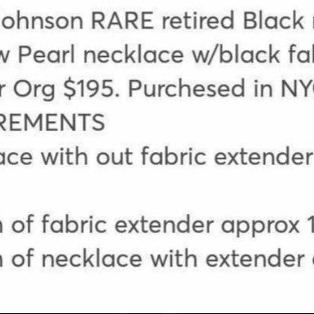 Betsey Johnson Vintage Iconic Pearl & Bow Long Ne… - image 5