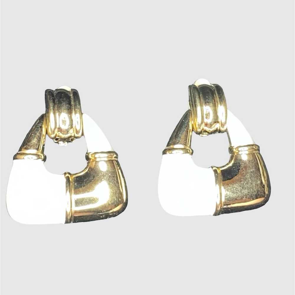 vintage Givenchy door knocker earrings - image 1