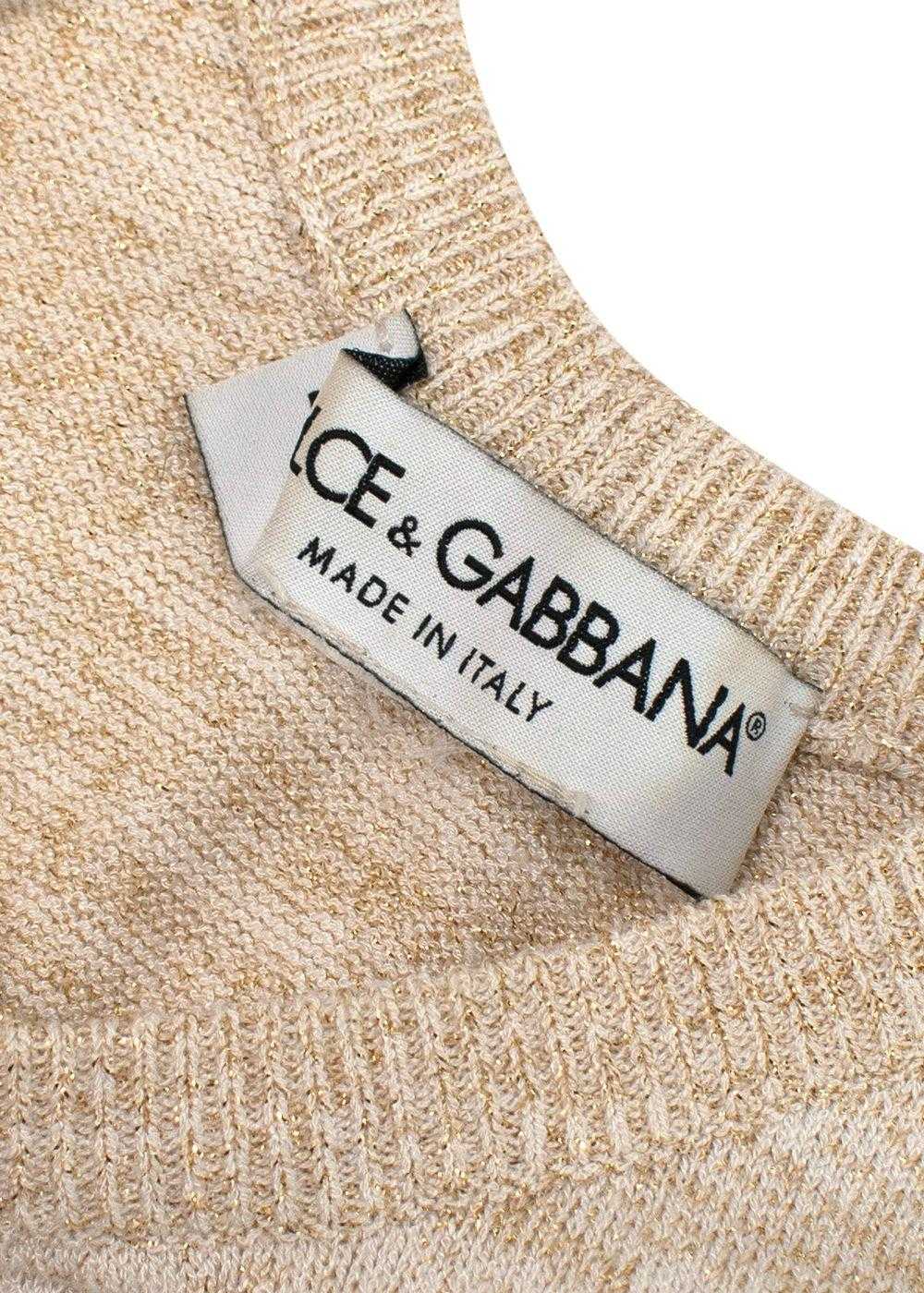Managed by hewi Dolce & Gabbana Golden Beige Cott… - image 3