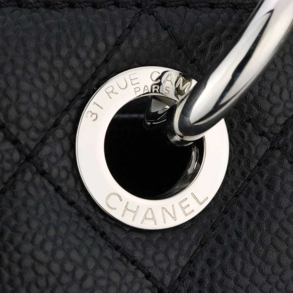 Chanel Chanel Black Caviar Leather Grand Shopper … - image 11