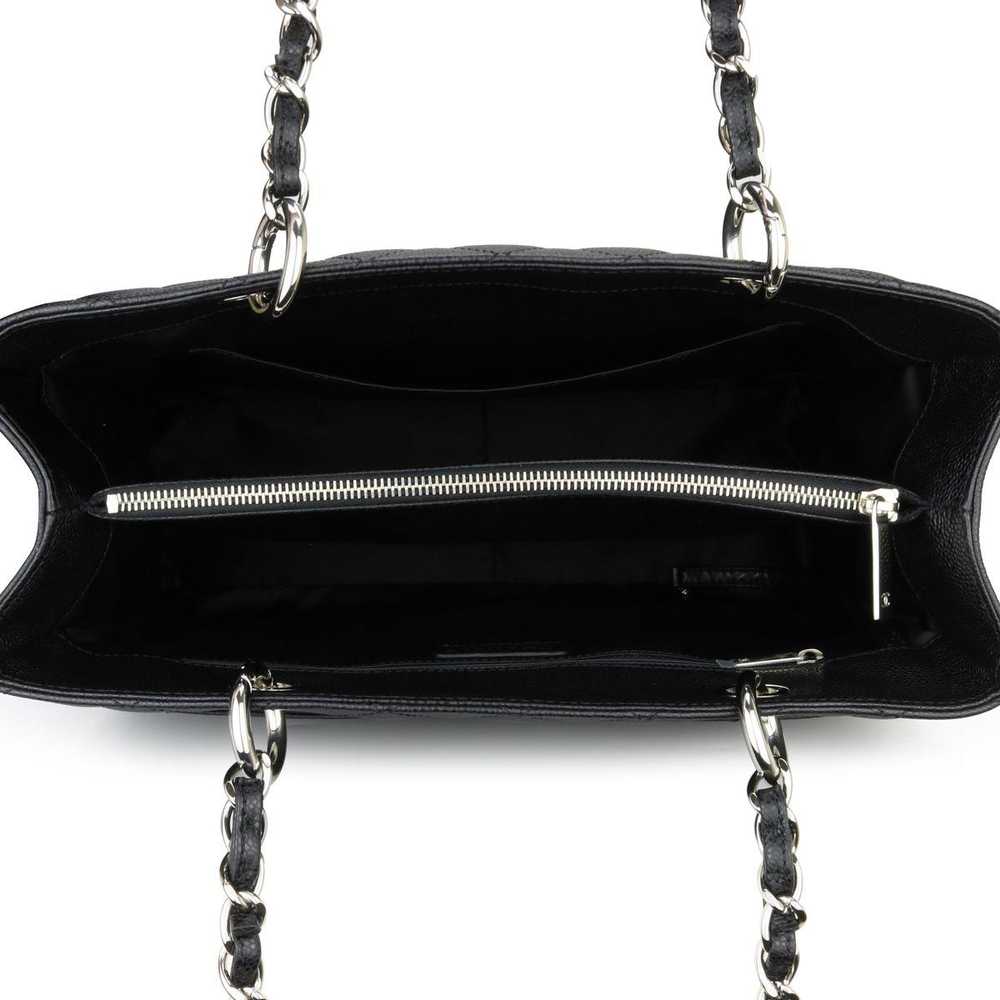 Chanel Chanel Black Caviar Leather Grand Shopper … - image 12