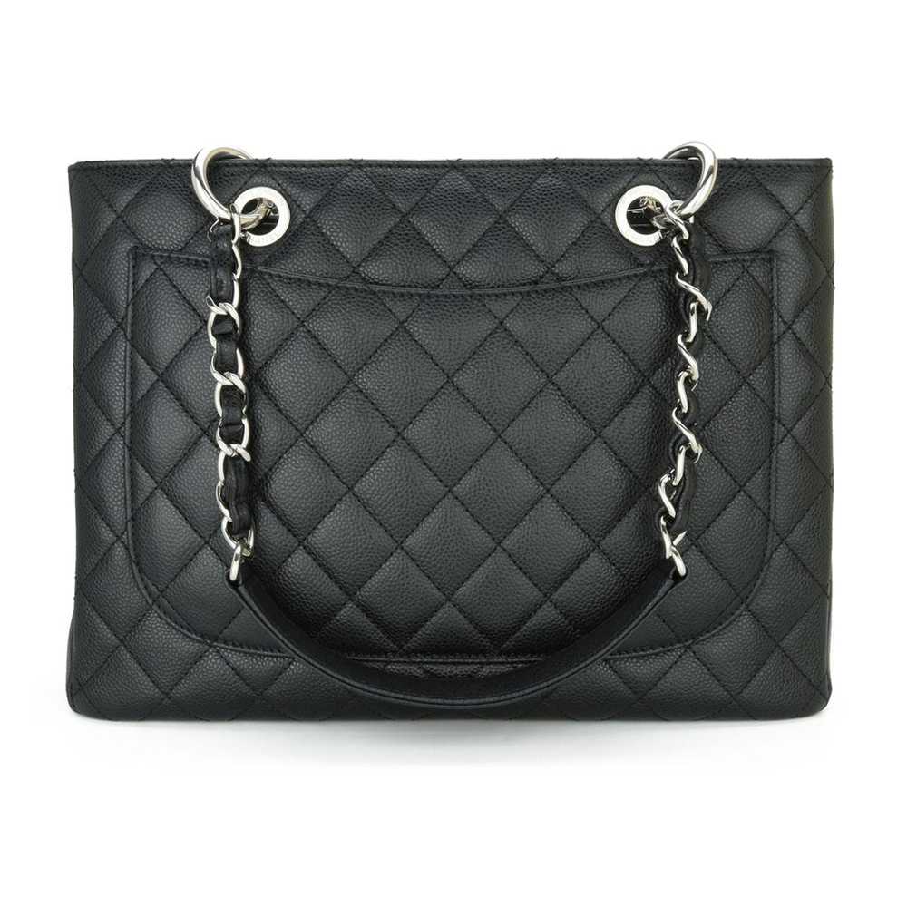 Chanel Chanel Black Caviar Leather Grand Shopper … - image 3