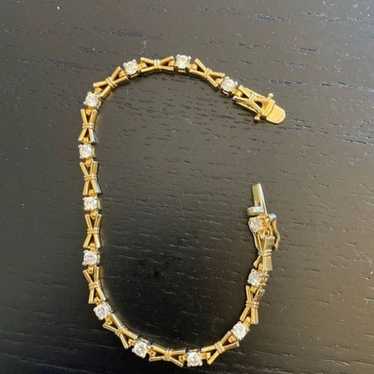 Signed Roman vintage tennis bracelet