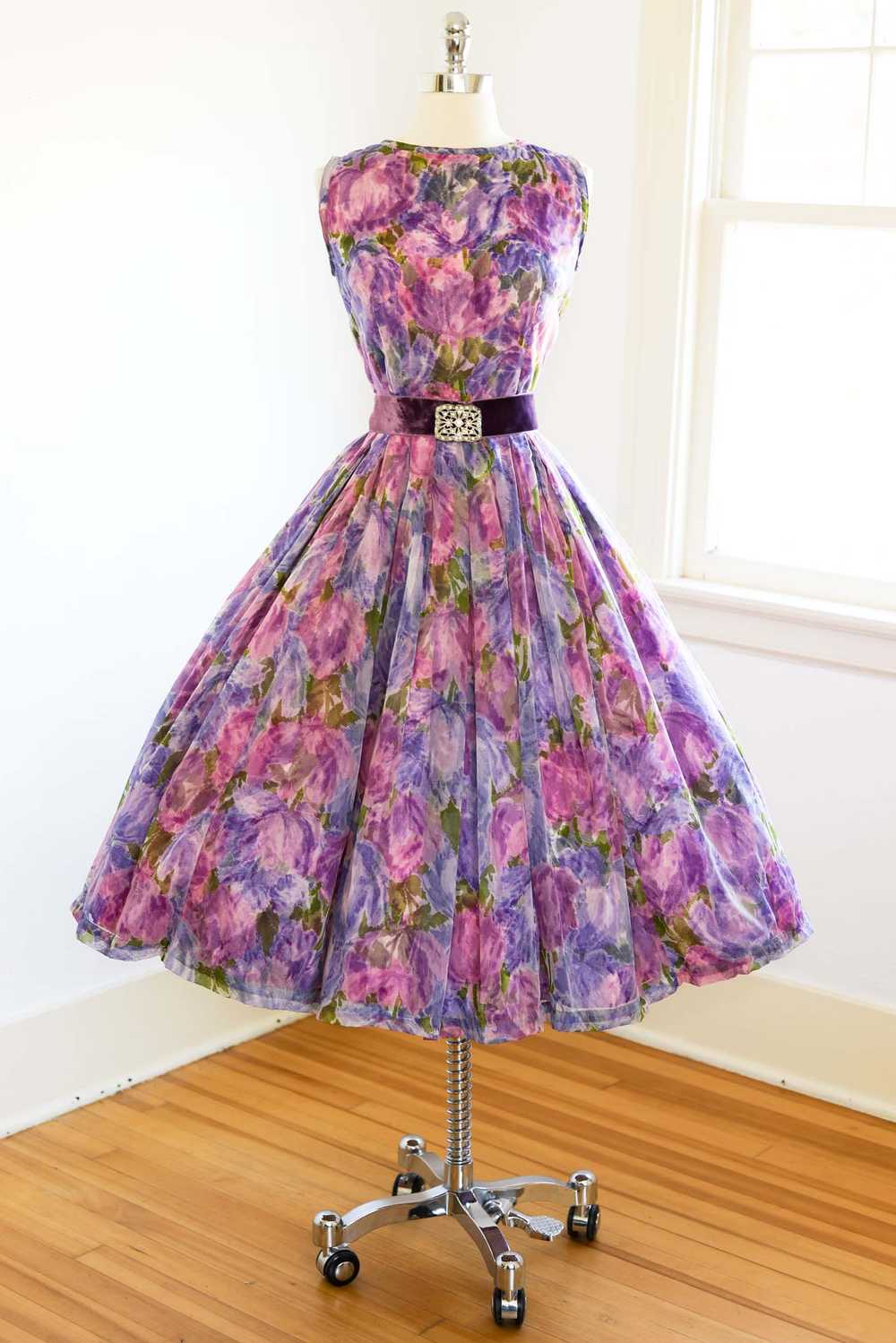 Vintage 1950s Party Dress - SUPER BEAUTIFUL Saturated… - Gem