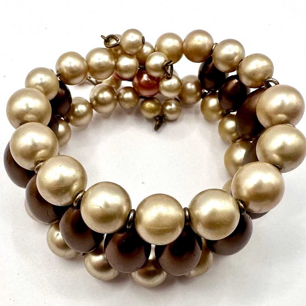 Vintage Mid Century Pearl Wrap Bracelet Bundle - image 9