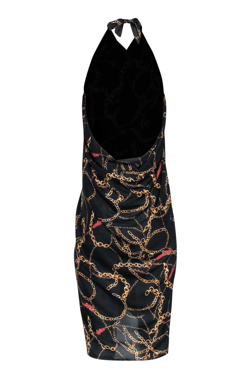 Walter Baker - Black w/ Gold Chain Print Semi-She… - image 6