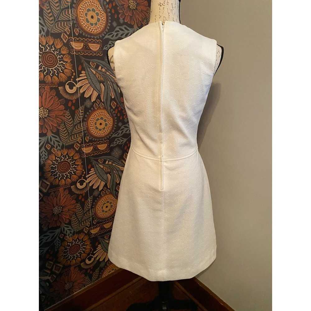 Vintage Handmade White Mod Dress - image 3