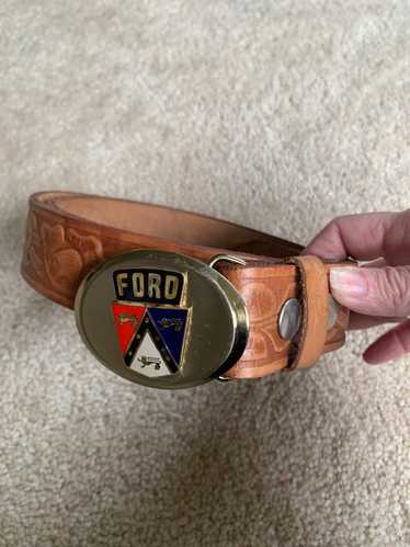 Random Vintage VTG belt with ford buckle (One Size