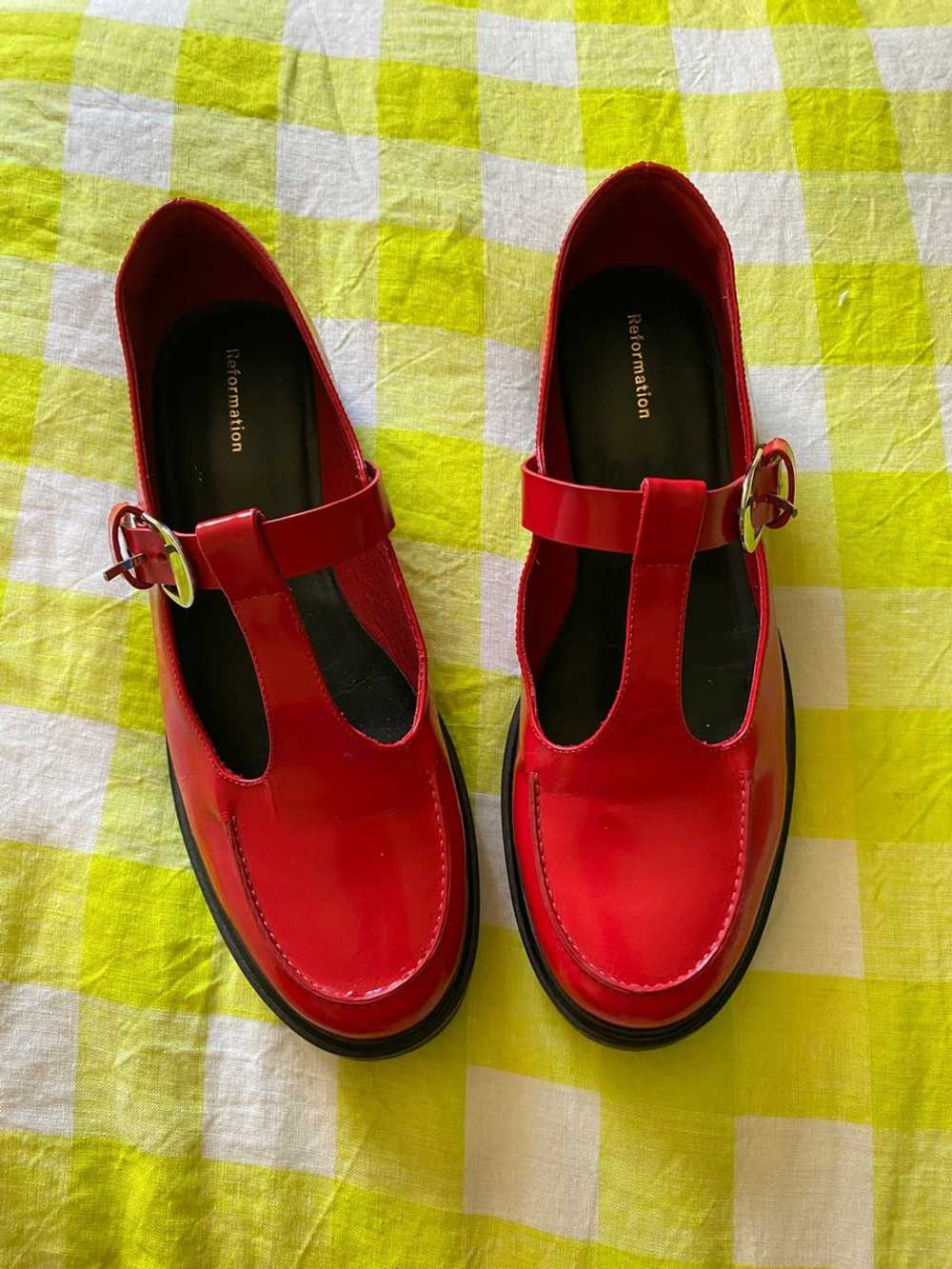 Reformation Patent Leather Mary Jane Loafers (9) … - image 2