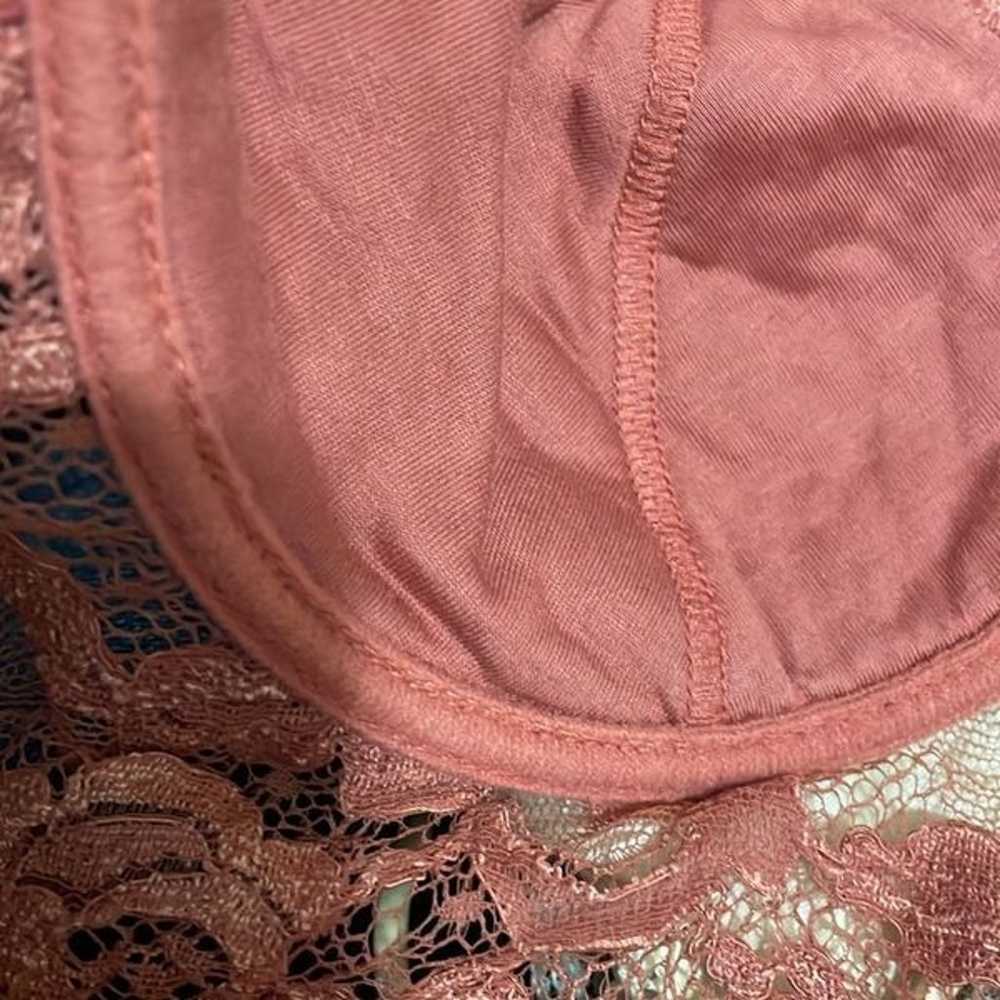 Vintage La Perla Lace Slip Dress Dusty Rose Pink … - image 8