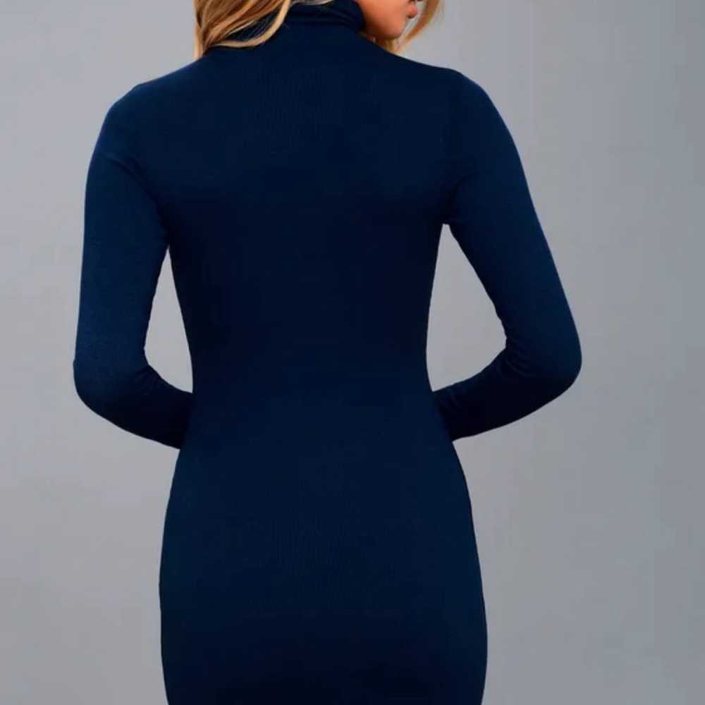 Lulus Phenomenal Feeling Navy Blue Long Sleeve Bo… - image 3