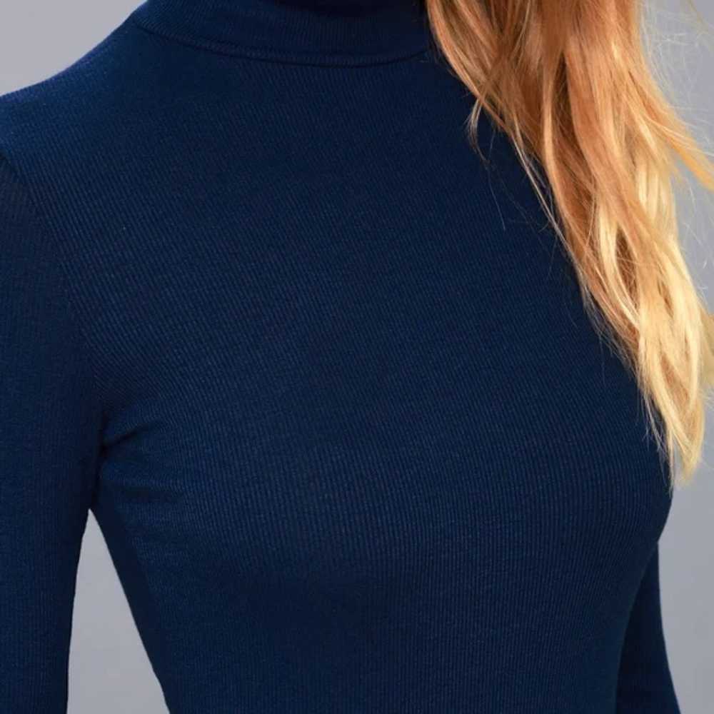 Lulus Phenomenal Feeling Navy Blue Long Sleeve Bo… - image 4
