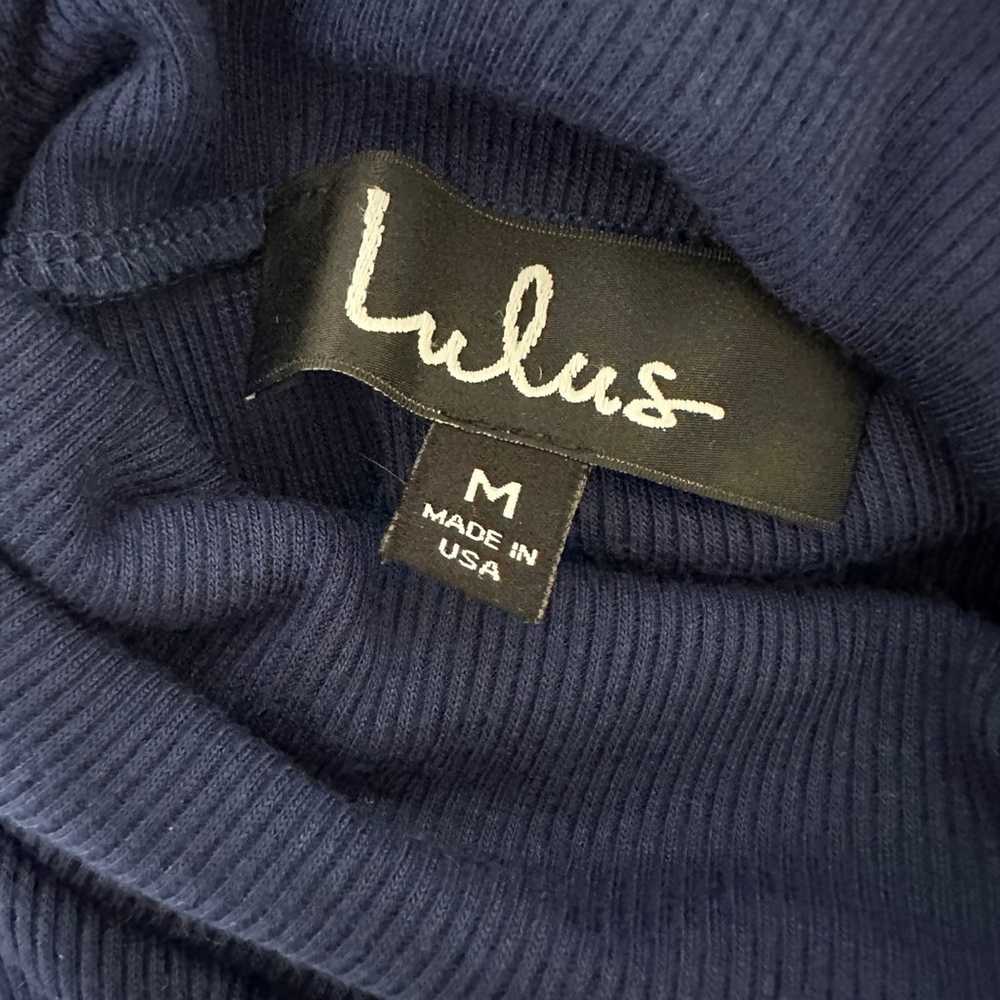 Lulus Phenomenal Feeling Navy Blue Long Sleeve Bo… - image 6