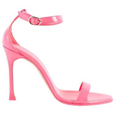 Amina Muaddi Patent leather sandal - image 1