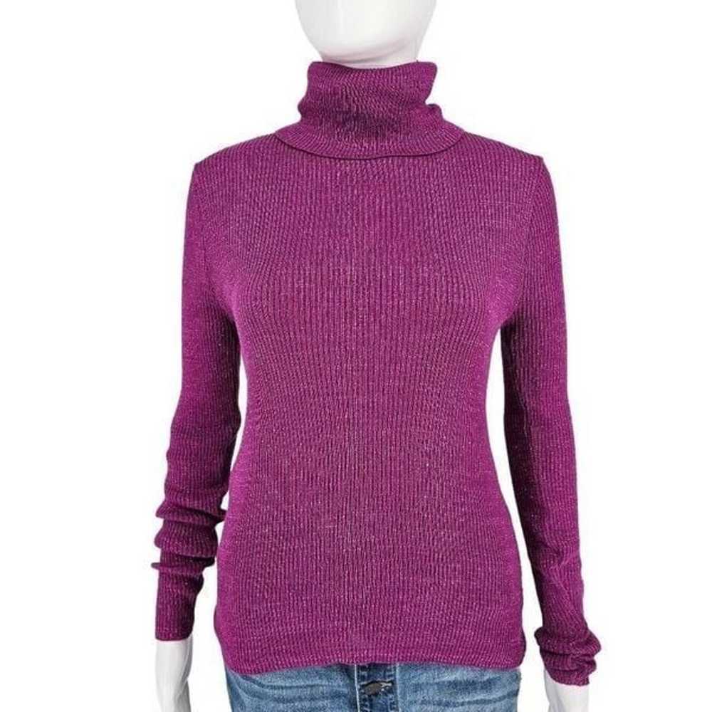 Vintage Pierre Cardin Metallic Turtleneck Sweater… - image 1