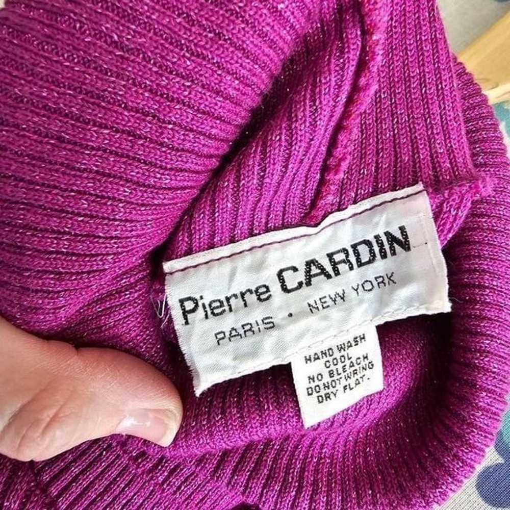 Vintage Pierre Cardin Metallic Turtleneck Sweater… - image 3