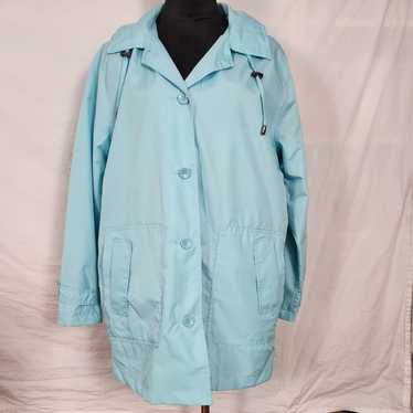 Norm Thompson Women Blue Windbreaker Lightweight … - image 1