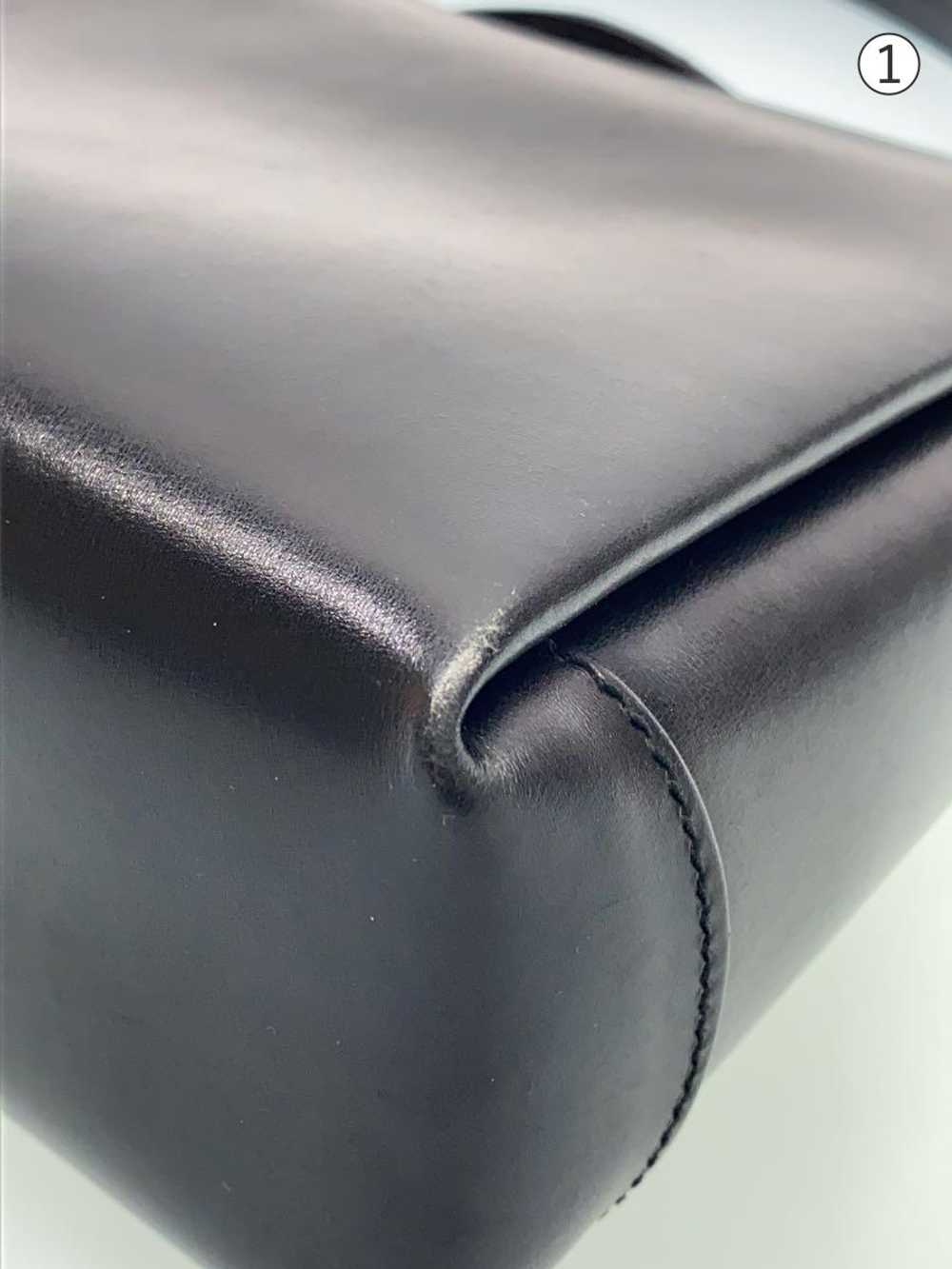 Used Gucci Handbag/Leather/Blk/Plain/Old Leather … - image 7