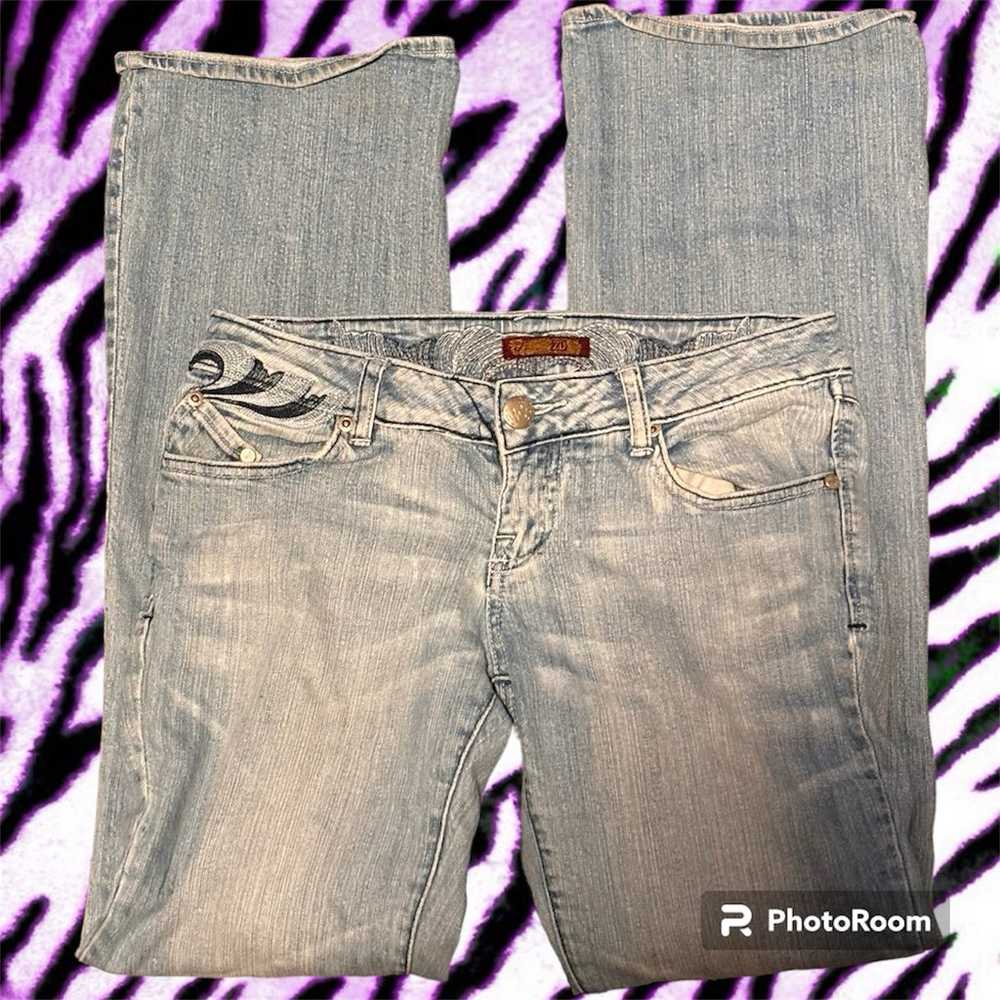 lowrise bootcut jeans with trampstamp - image 2