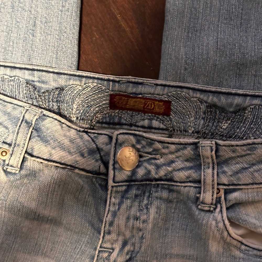 lowrise bootcut jeans with trampstamp - image 4