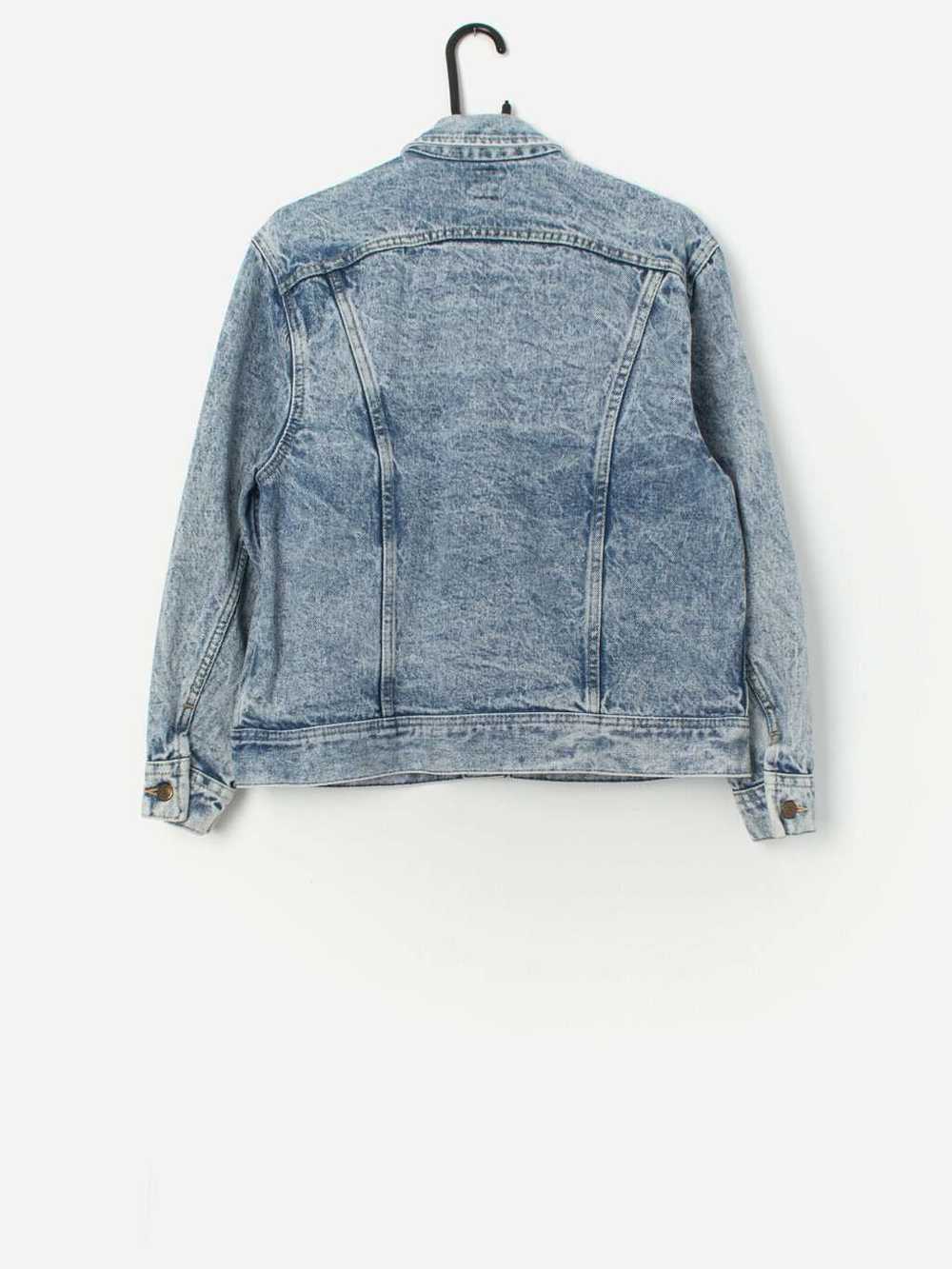 Vintage 80s Lee acid wash denim jacket, with unio… - image 3