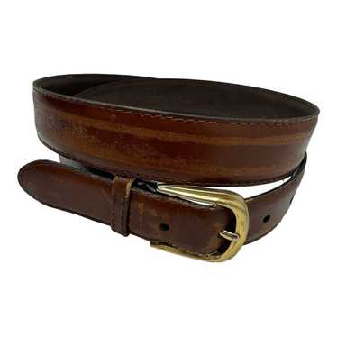 VTG Christian Dior Split Leather Men’s Belt Brown… - image 1