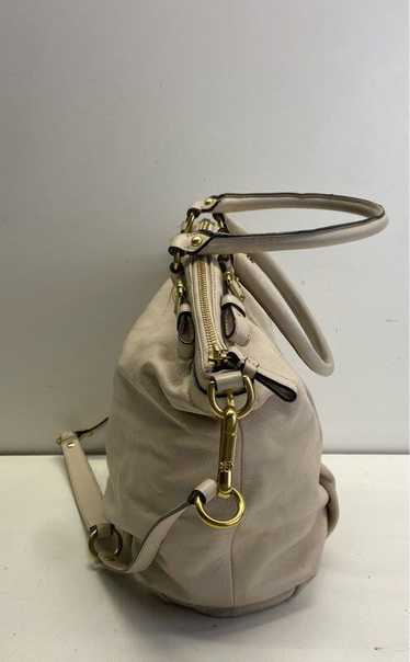 COACH 18641 Madison Lindsey Beige Leather Shoulder