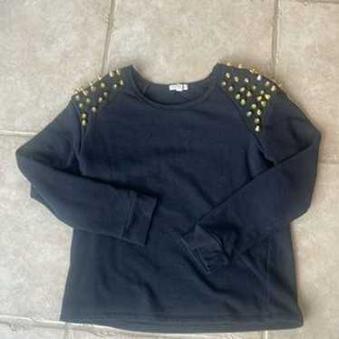 Silence And Noise Shoulder Rivet Stud Sweatshirt L - image 1