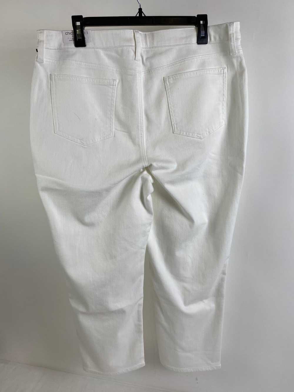 Chico's Chicos Women White Denim Jeans 16 NWT - image 2