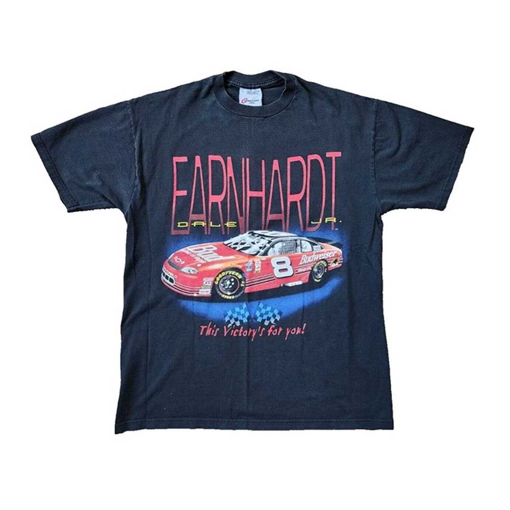 Vintage Dale Earnhardt Jr Shirt Large Black Nasca… - image 1