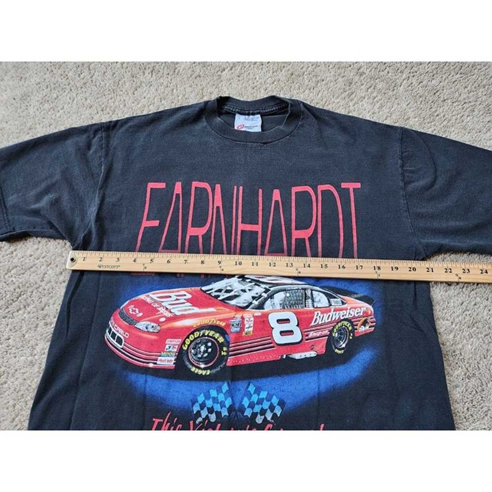Vintage Dale Earnhardt Jr Shirt Large Black Nasca… - image 4