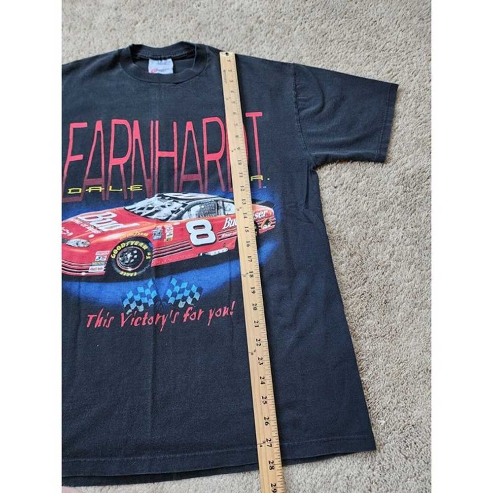 Vintage Dale Earnhardt Jr Shirt Large Black Nasca… - image 5