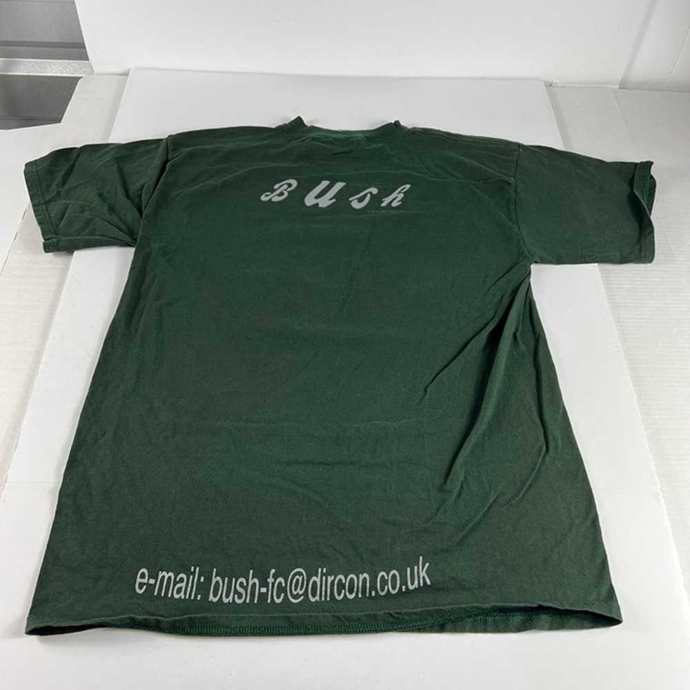 VTG 90s BUSH Gavin Rossdale Shirt Fits Large Gree… - image 7