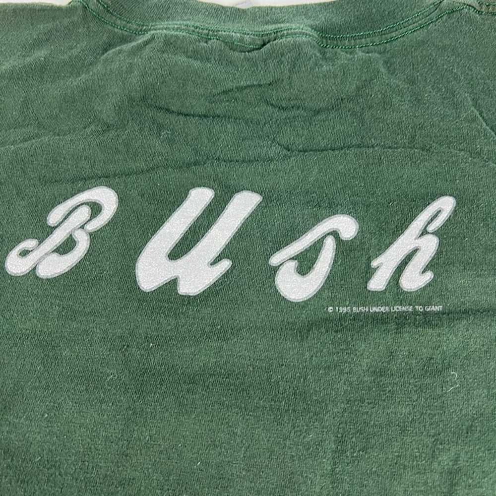 VTG 90s BUSH Gavin Rossdale Shirt Fits Large Gree… - image 8