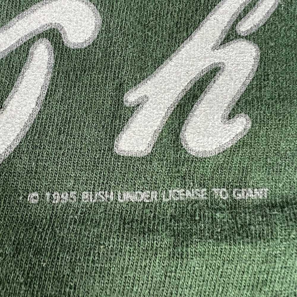 VTG 90s BUSH Gavin Rossdale Shirt Fits Large Gree… - image 9