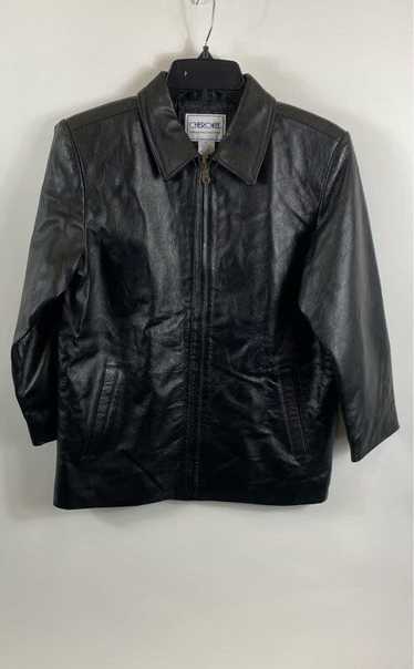 Cherokee Black Leather Jacket - Size Large