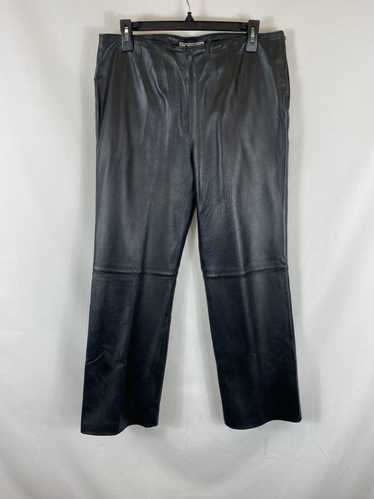 CLIO Black Leather Pants - Size 12