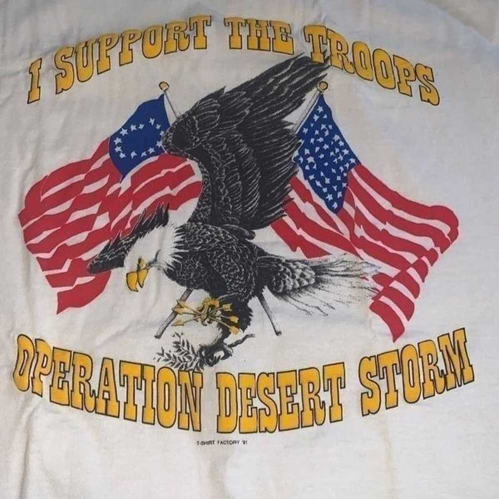 Vintage Operation Desert Storm Single Stitch T-Sh… - image 1