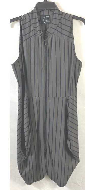 Porto Women Gray Striped Tank Dress Sz 3