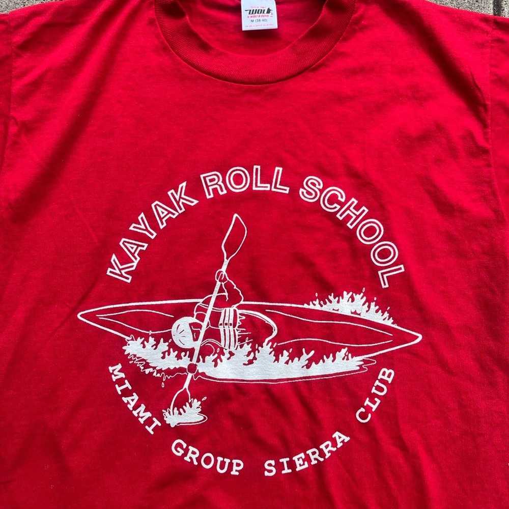 Vintage 1980’s Kayak School T-Shirt - image 3
