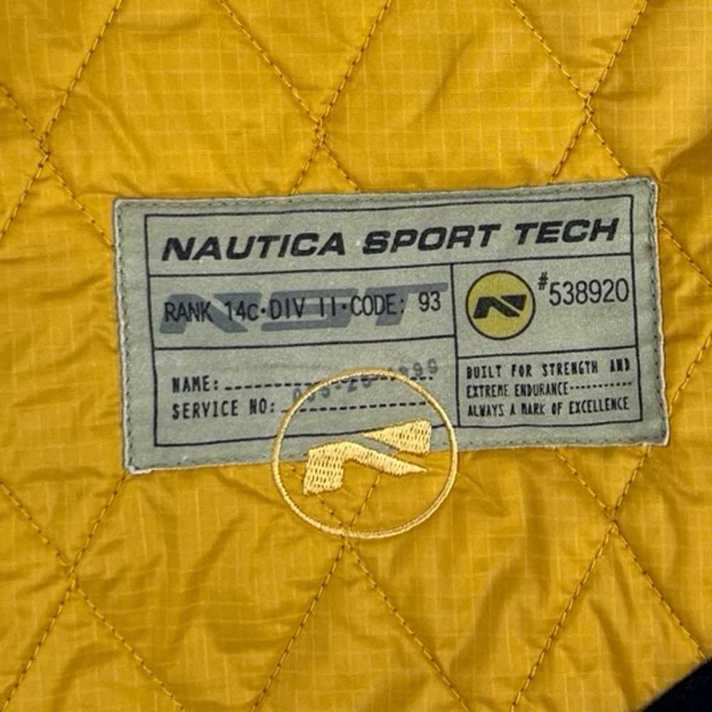 Vintage 90s Nautica Sport Tech Yellow Vest Size L - image 10