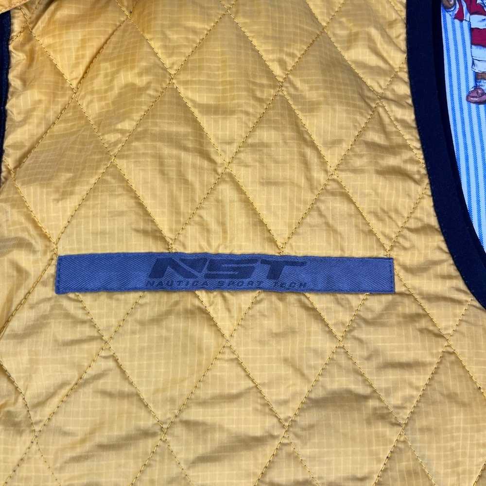 Vintage 90s Nautica Sport Tech Yellow Vest Size L - image 4