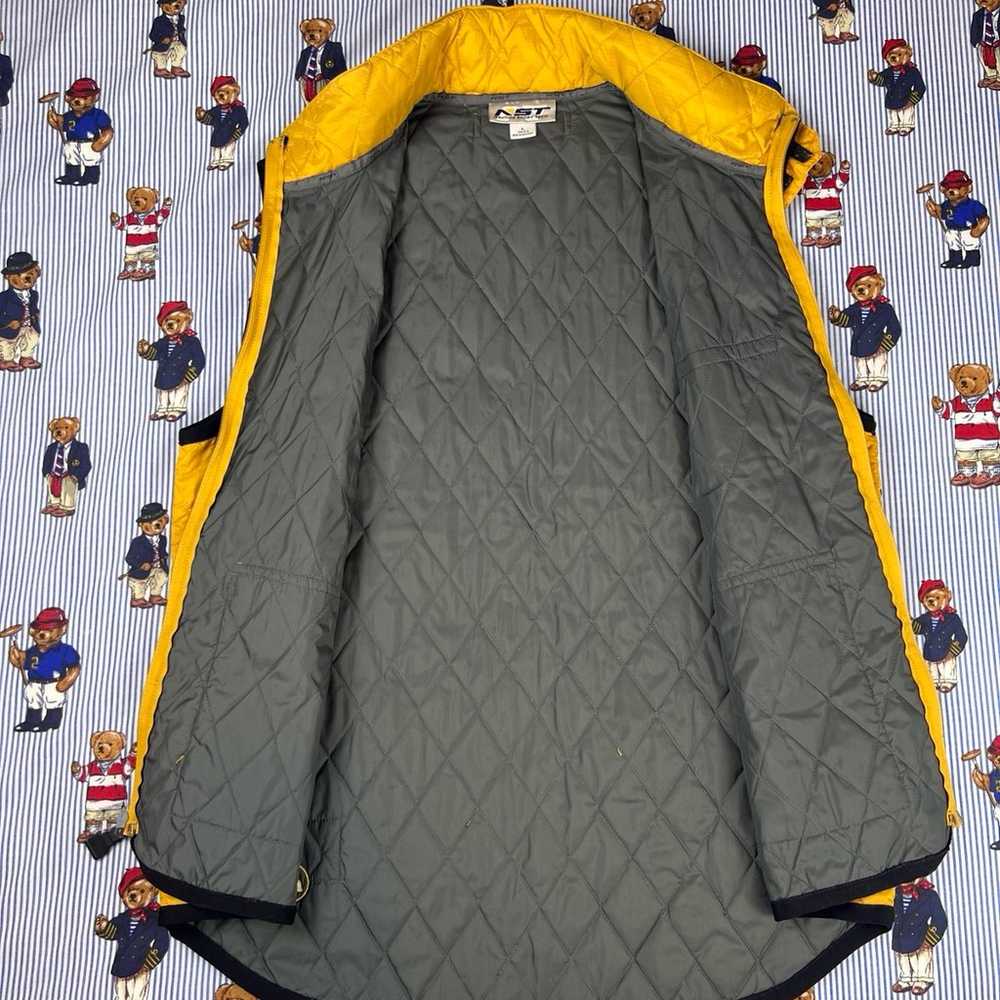 Vintage 90s Nautica Sport Tech Yellow Vest Size L - image 6