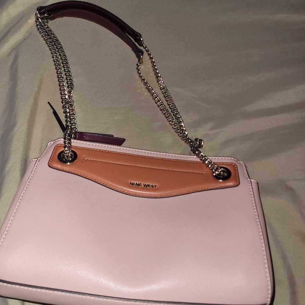 Nine West Pink Leather Handbag - image 1